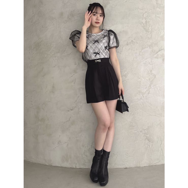 ランダムリボンシアーTシャツ[品番：MKSW0059419]｜dazzlin
