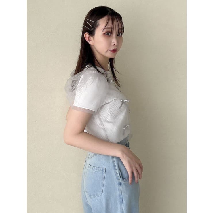 ランダムリボンシアーTシャツ | dazzlin | 詳細画像8 