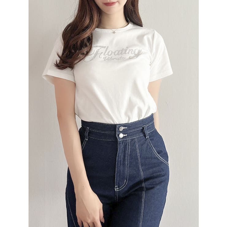オフホワイト | FLOATING VIBRATO Tシャツ | dazzlin