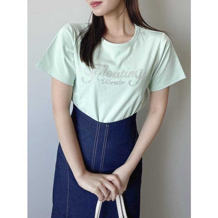 グリーン | FLOATING VIBRATO Tシャツ | dazzlin