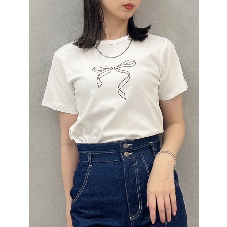 アソートリボンコンパクトTシャツ[品番：MKSW0059653]｜dazzlin 