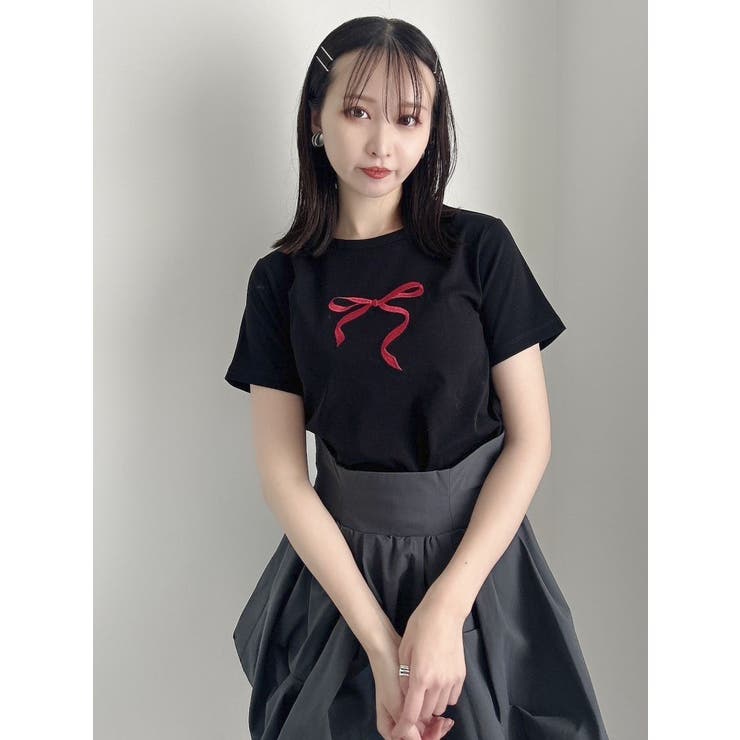 アソートリボンコンパクトTシャツ[品番：MKSW0059653]｜dazzlin