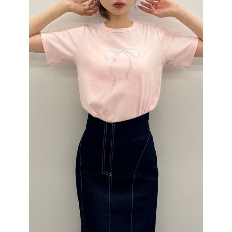 アソートリボンコンパクトTシャツ[品番：MKSW0059653]｜dazzlin