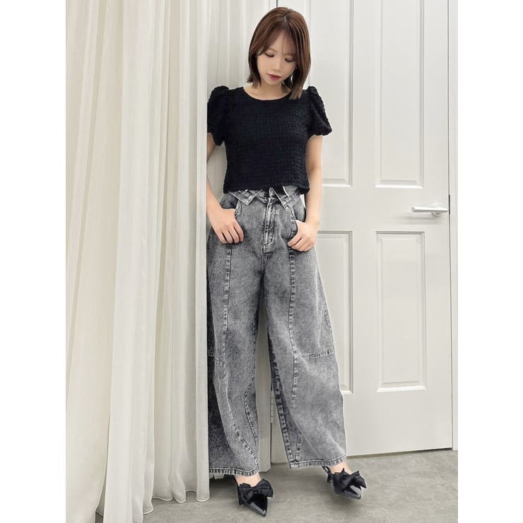バックリボンシャーリングカットプルオーバー | dazzlin | 詳細画像15 