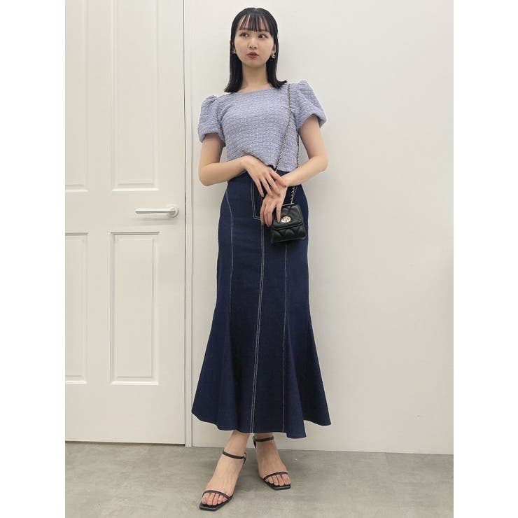 バックリボンシャーリングカットプルオーバー | dazzlin | 詳細画像18 
