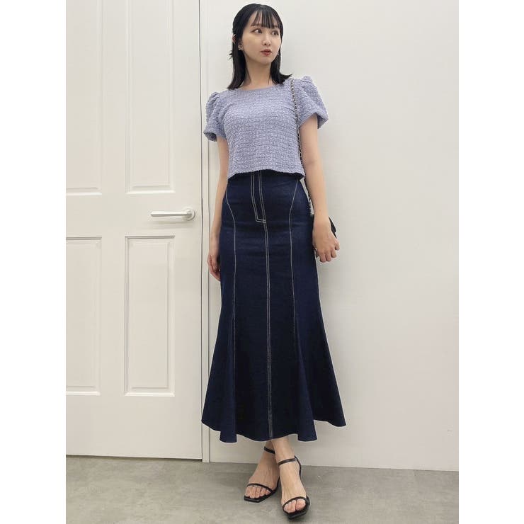 バックリボンシャーリングカットプルオーバー | dazzlin | 詳細画像21 