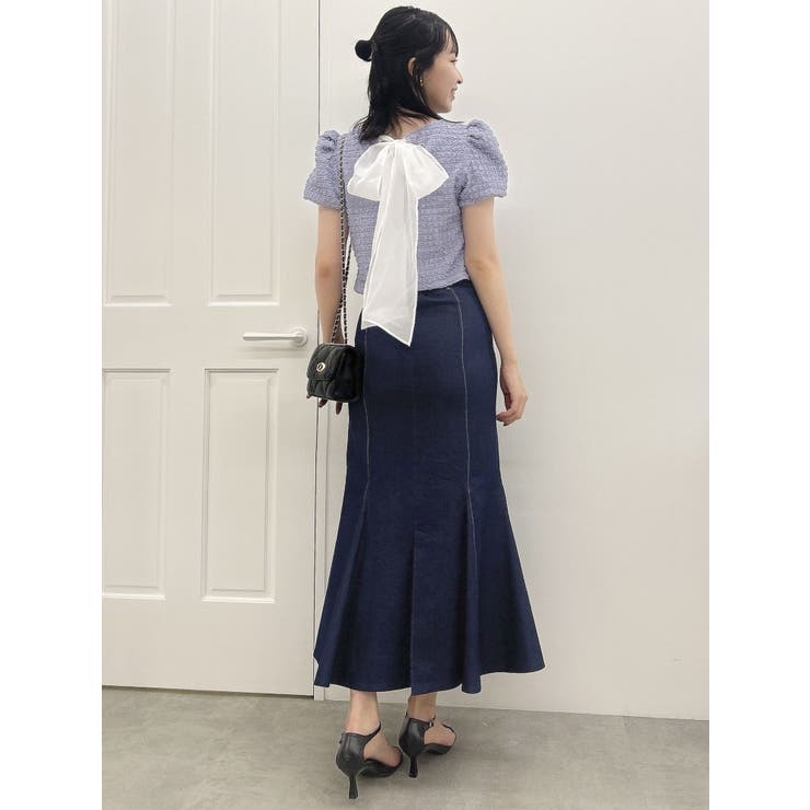 バックリボンシャーリングカットプルオーバー | dazzlin | 詳細画像22 