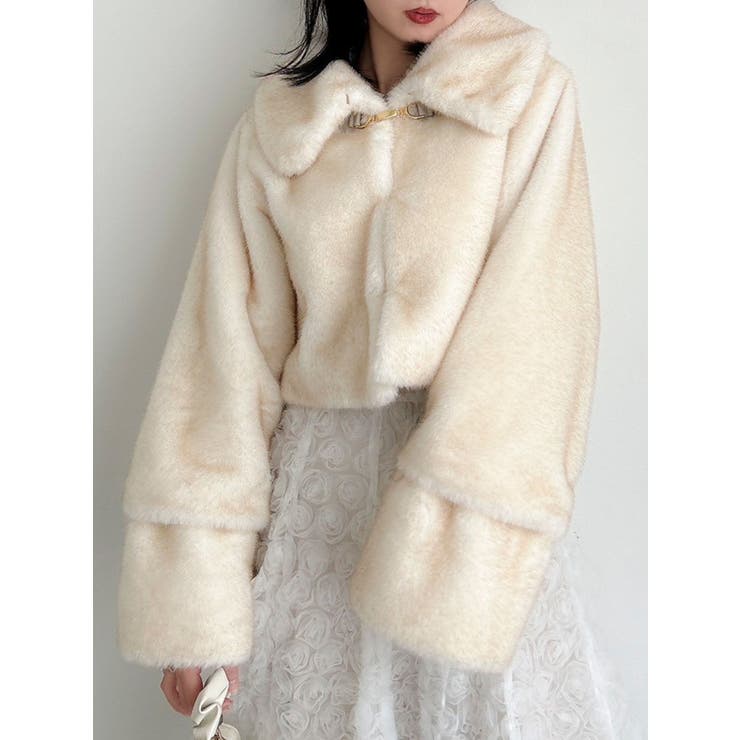 アウター総選挙1位】ビットショートミンクライクファーコート