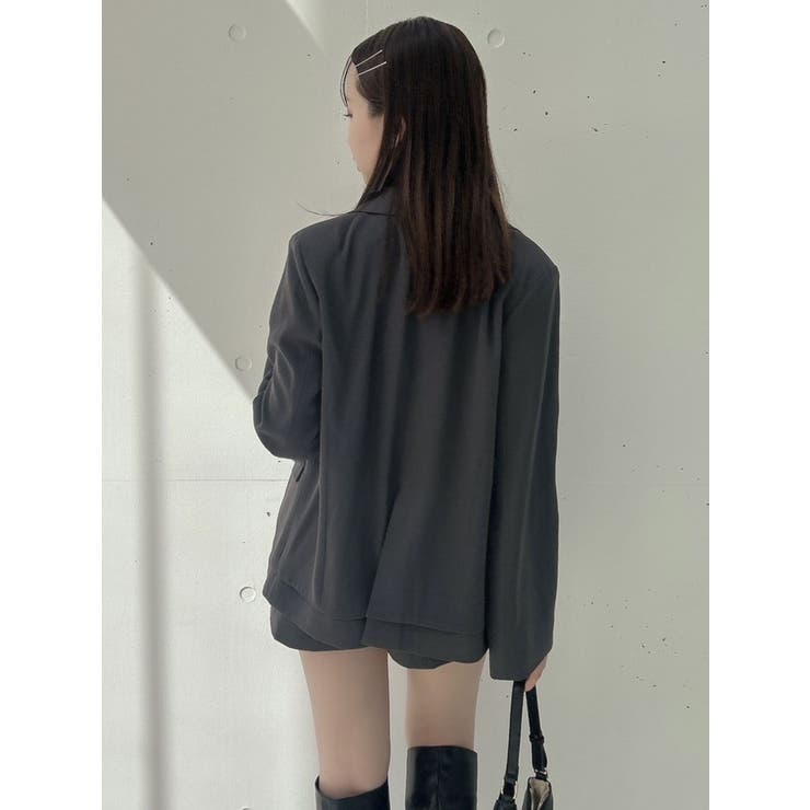 【SETUP】ダブルボタンケープテーラードジャケット※セットアップ対応 | dazzlin | 詳細画像26 