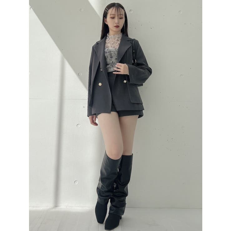 【SETUP】ダブルボタンケープテーラードジャケット※セットアップ対応 | dazzlin | 詳細画像27 