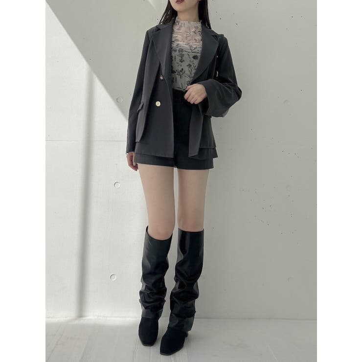 【SETUP】ダブルボタンケープテーラードジャケット※セットアップ対応 | dazzlin | 詳細画像29 