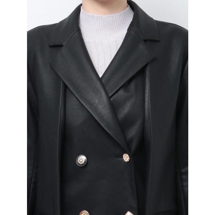 SETUP】ダブルボタンケープツイードジャケット※セットアップ対応[品番