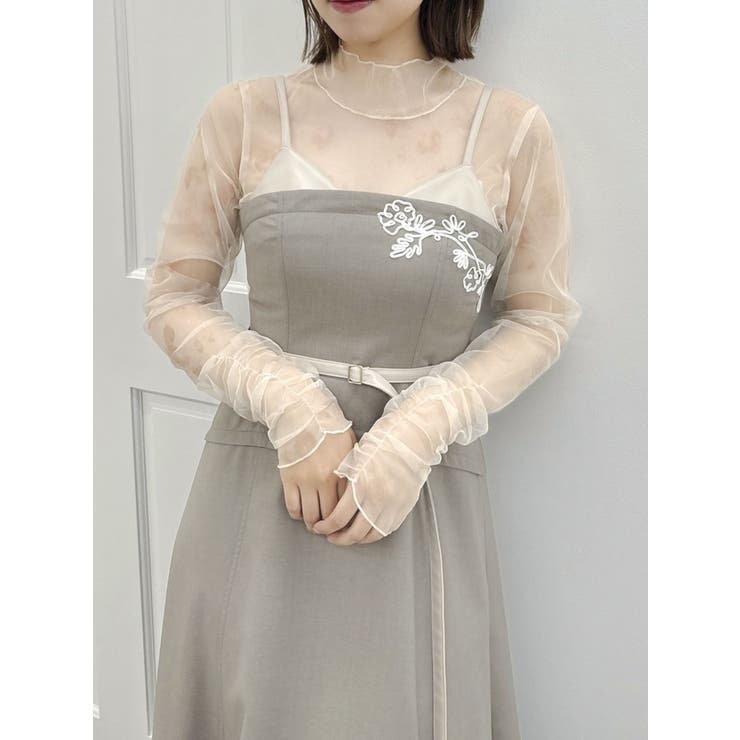 ［O3］シースル レース フラワー レイヤード ワンピース 韓国 A 0.jpg