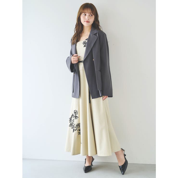 Renê グレー ロングコート サイズ34