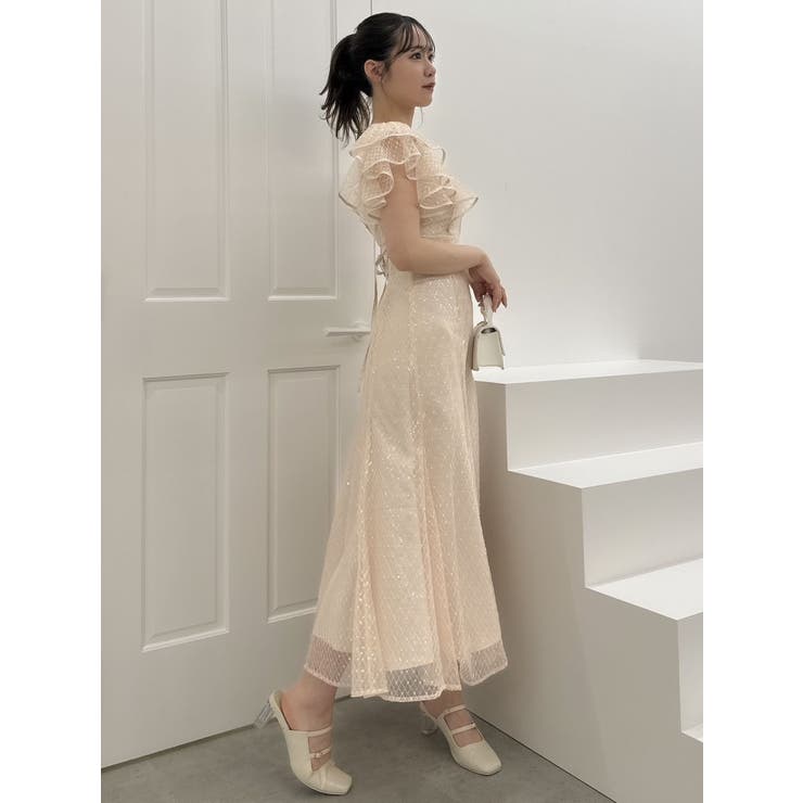 dazzlin 2WAYスリーブバリエーションレースドレス 結婚式 ドレス 2WAYスリーブバリエーションレースドレス[品番：MKSW0059423