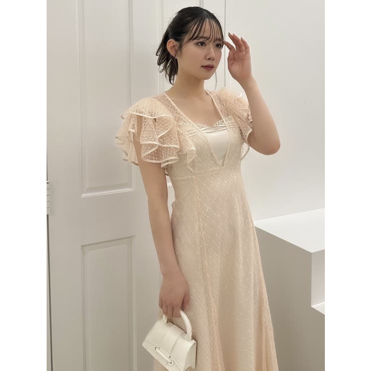 dazzlin 2WAYスリーブバリエーションレースドレス 結婚式 ドレス ダズリン dazzlin 2WAYスリーブバリエーションレースドレス