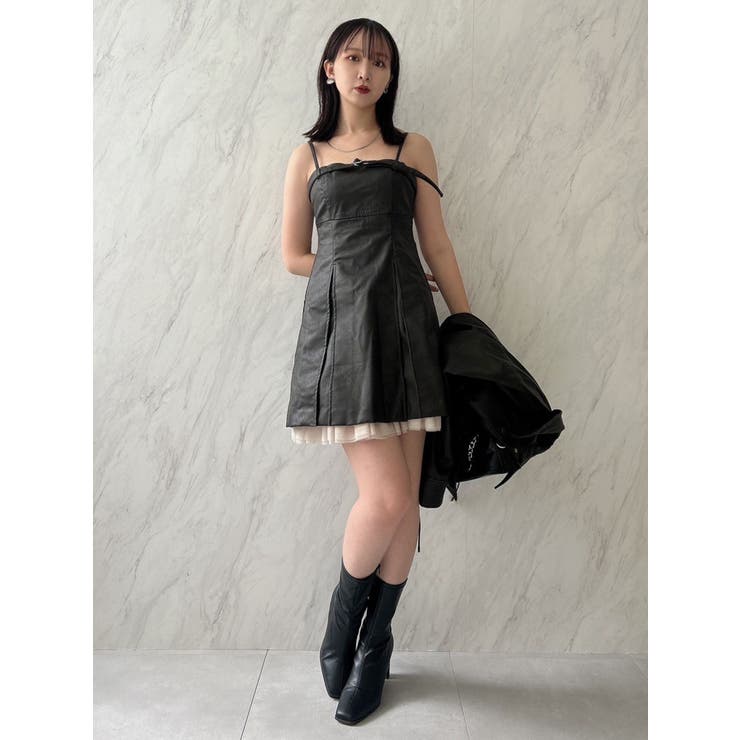 【SETUP】ヘムチュールベルトキャミワンピース※セットアップ対応 | dazzlin | 詳細画像22 