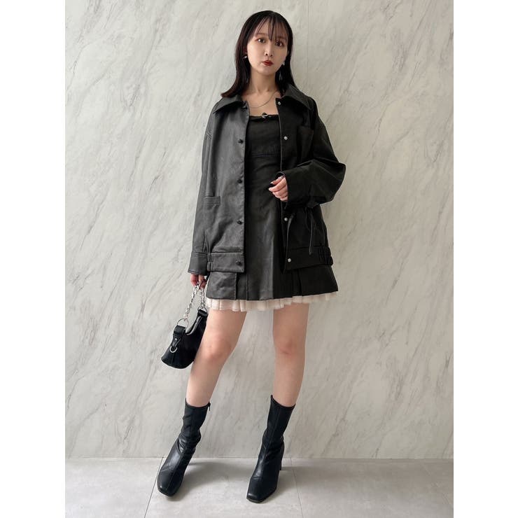 【SETUP】ヘムチュールベルトキャミワンピース※セットアップ対応 | dazzlin | 詳細画像26 