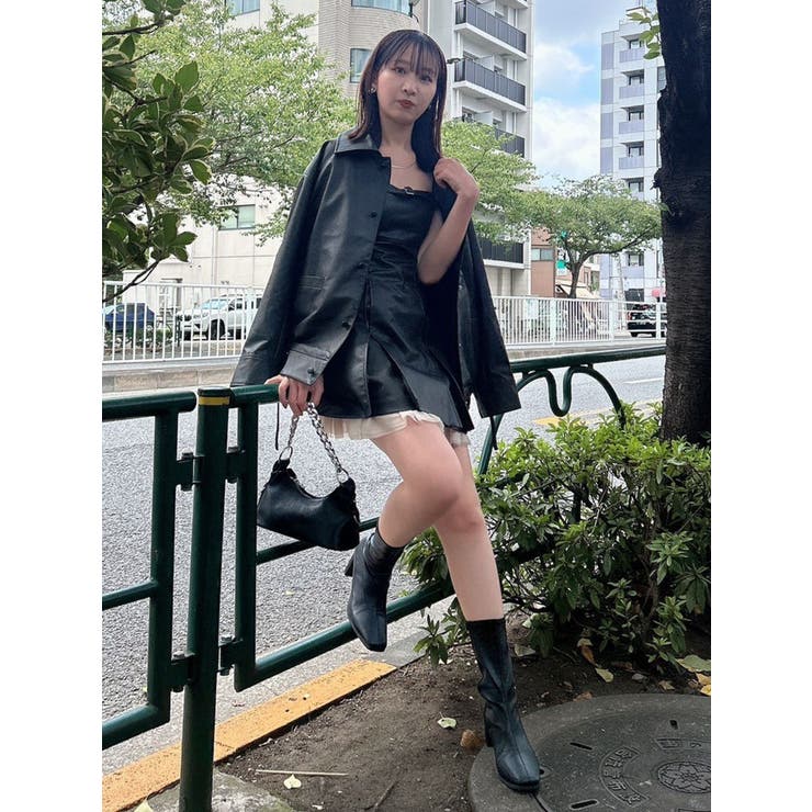 【SETUP】ヘムチュールベルトキャミワンピース※セットアップ対応 | dazzlin | 詳細画像28 