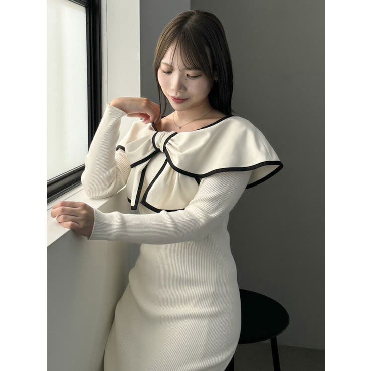 【タグ付き新品】MARYLING ワンピース（日本未発売） ウィルセレクション WILLSELECTION フラワードットパイピング