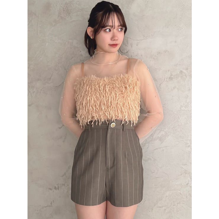 ブラウン | 【SETUP】コンパクトショートパンツ※セットアップ対応 | dazzlin