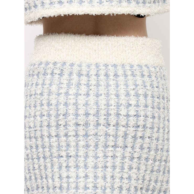 【SETUP】ツイードライクニットミニスカート※セットアップ対応 | dazzlin | 詳細画像19 