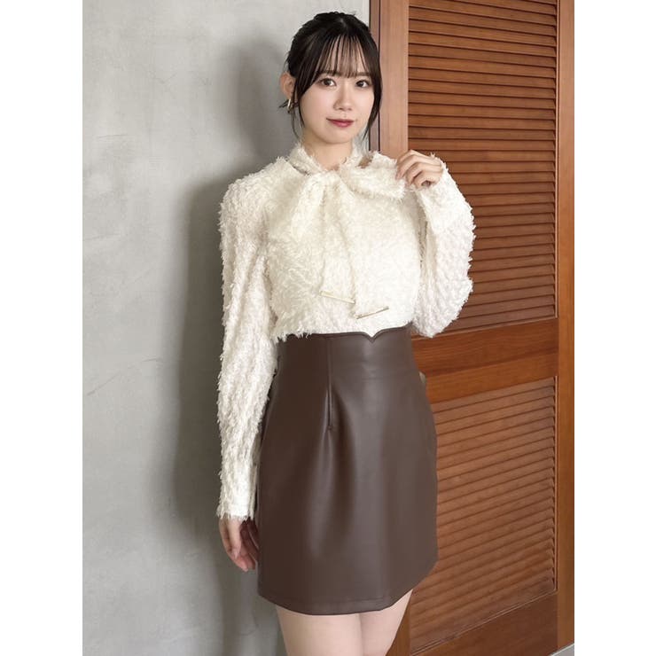 SETUP】マテリアルコンパクトミニスカート※セットアップ対応[品番