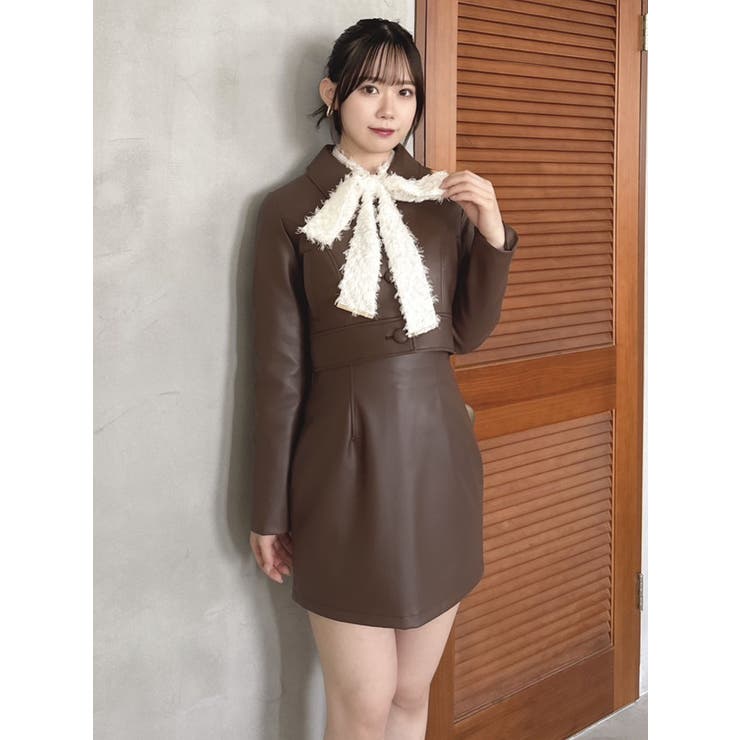 SETUP】マテリアルコンパクトミニスカート※セットアップ対応[品番