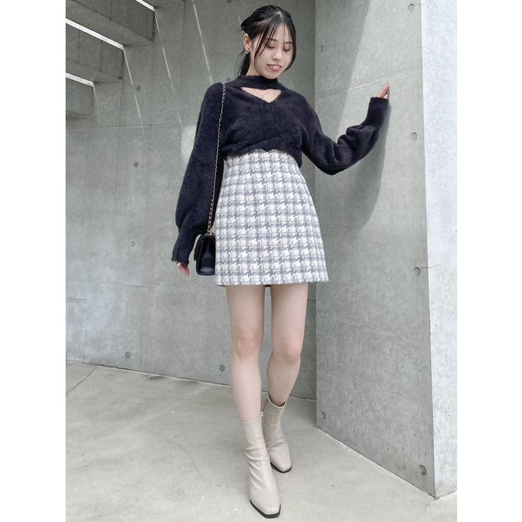 【SETUP】マテリアルコンパクトミニスカート※セットアップ対応 | dazzlin | 詳細画像45 