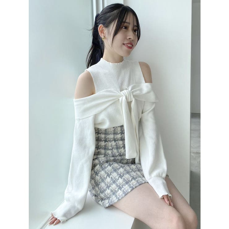 【SETUP】マテリアルコンパクトミニスカート※セットアップ対応 | dazzlin | 詳細画像49 