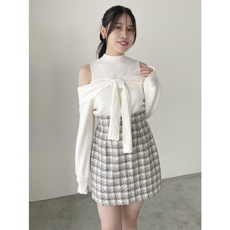 【SETUP】マテリアルコンパクトミニスカート※セットアップ対応 | dazzlin | 詳細画像50 