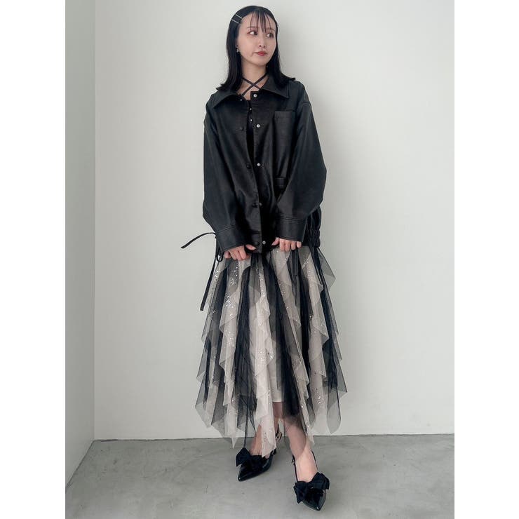 ナナイロフリルスカート | dazzlin | 詳細画像23