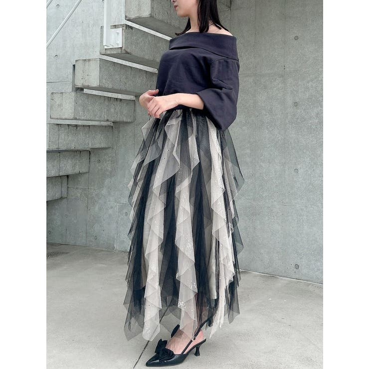 ナナイロフリルスカート | dazzlin | 詳細画像35