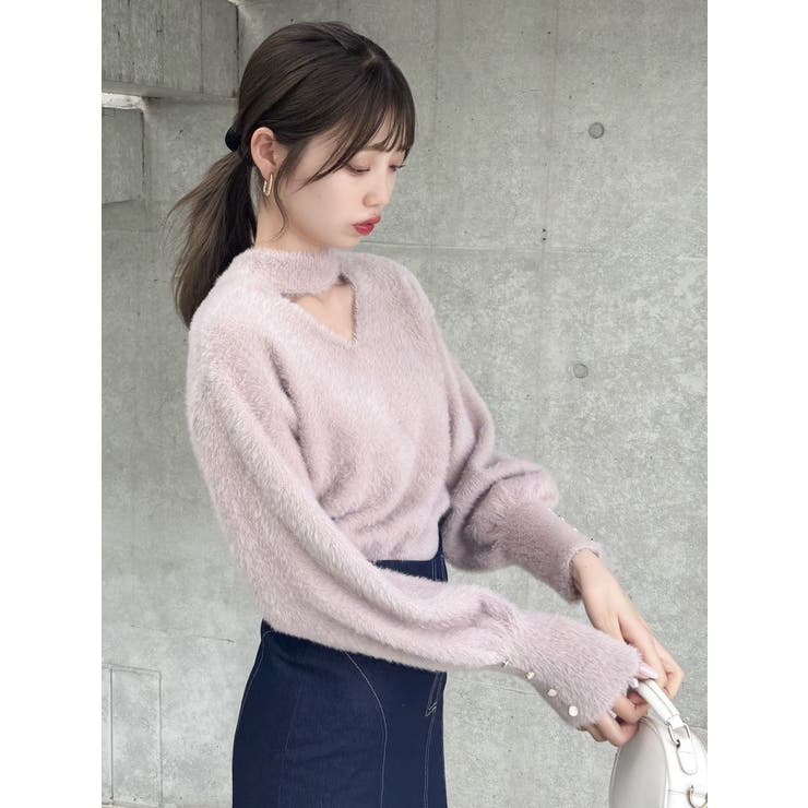 2wayシャギーミニトップス[品番：MKSW0060486]｜dazzlin