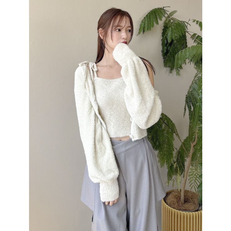 ミニシャギーラメニットキャミ[品番：MKSW0059837]｜dazzlin