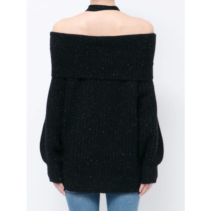 ワッフルオフショルコサージュニット | dazzlin | 詳細画像49 