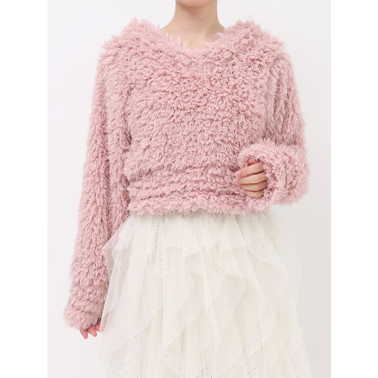 ピンク | プードルボリュームカットソー | dazzlin