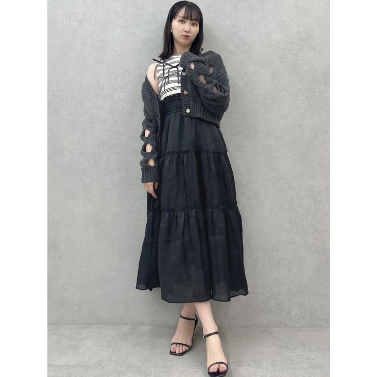 スリットケーブルニットカーディガン | dazzlin | 詳細画像17 