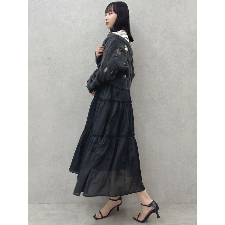 スリットケーブルニットカーディガン | dazzlin | 詳細画像18 