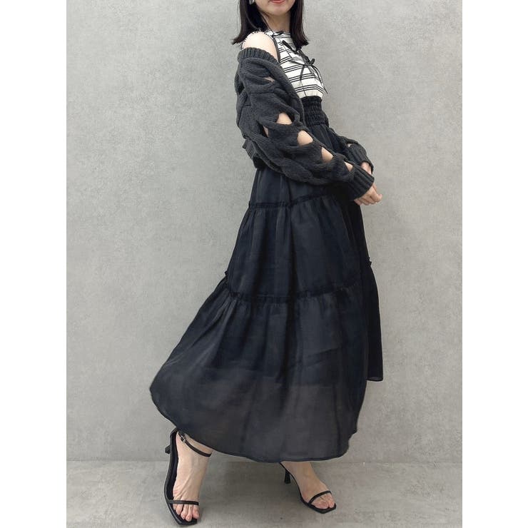 スリットケーブルニットカーディガン | dazzlin | 詳細画像20 