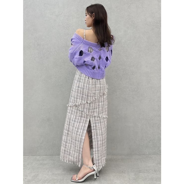 スリットケーブルニットカーディガン | dazzlin | 詳細画像25 