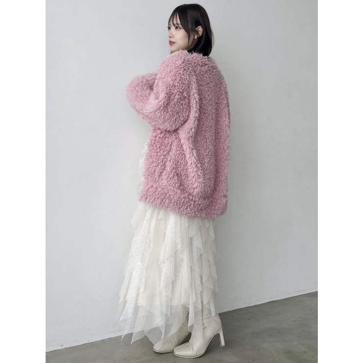 フラッフィボリュームカーディガン[品番：MKSW0059879]｜dazzlin