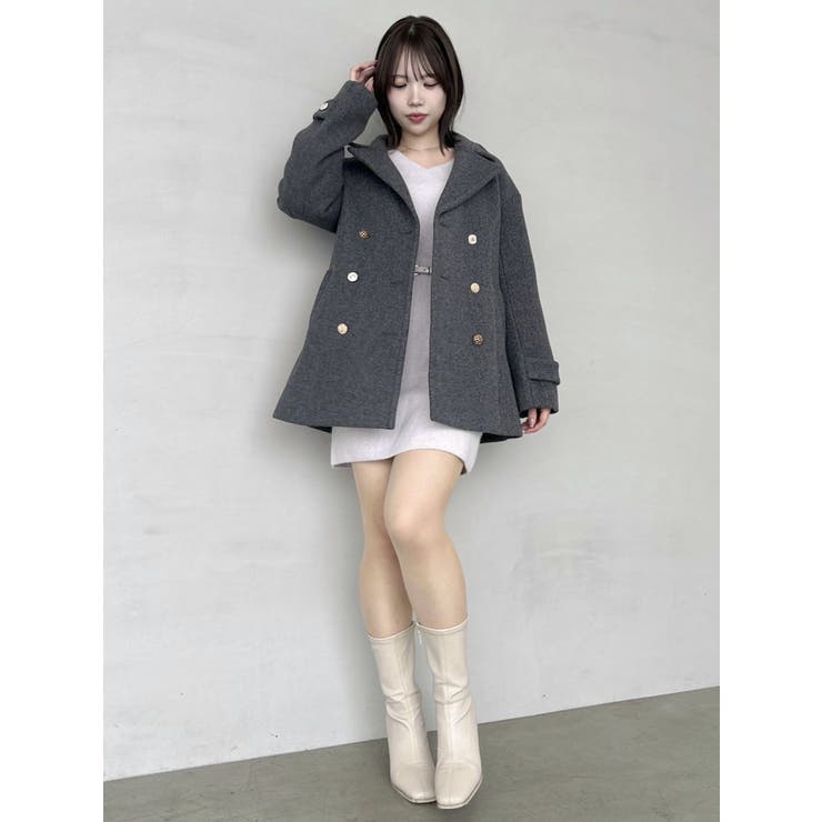 ボリュームファースリーブビットミニワンピース | dazzlin | 詳細画像16 