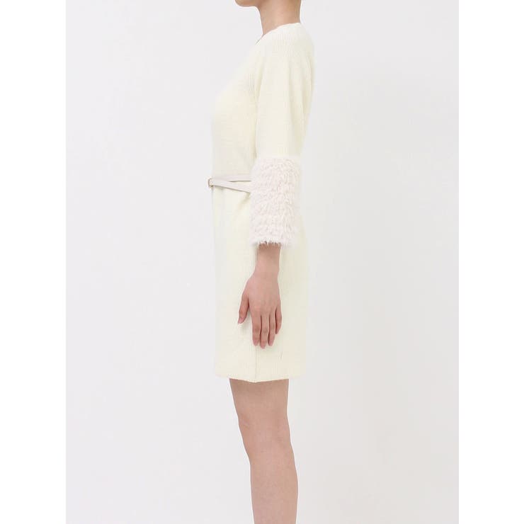 ボリュームファースリーブビットミニワンピース | dazzlin | 詳細画像27 