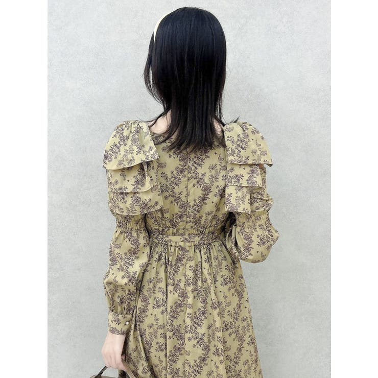 リボンショルダーアシンメトリーワンピース | dazzlin | 詳細画像25 