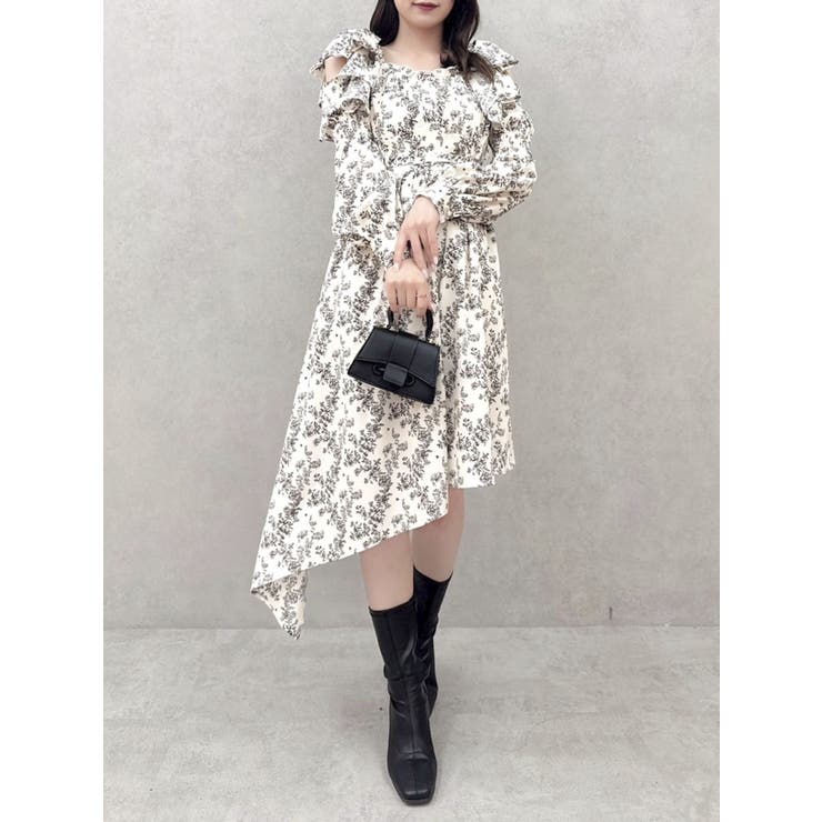 【Karen Millen】ワンショルダー アシンメトリー ワンピース Karen Millen(カレンミレン) ワンピース・オールインワン