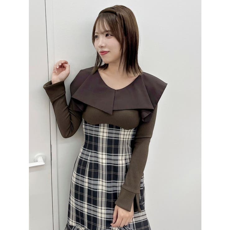 アシメマーメイドコルセットワンピース[品番：MKSW0061109]｜dazzlin 