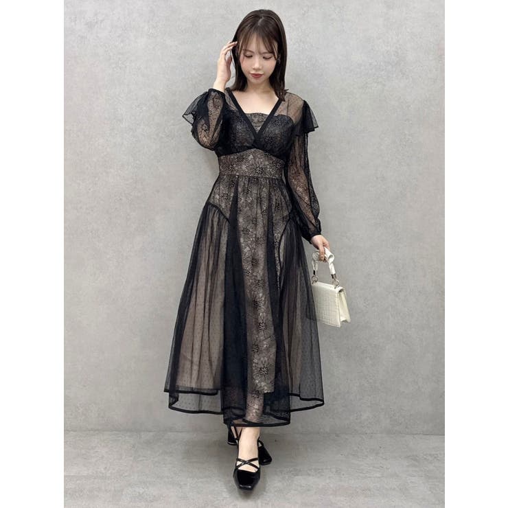 MIXレースドレス | dazzlin | 詳細画像28 