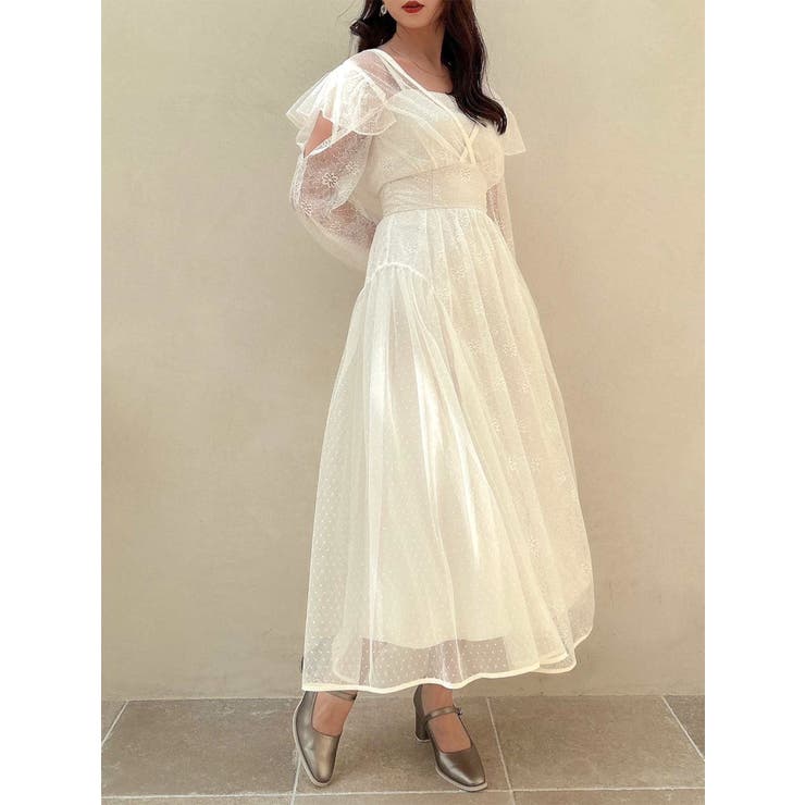 MIXレースドレス | dazzlin | 詳細画像6 