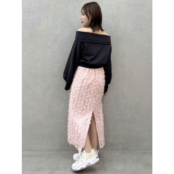 フェザーライクレースIラインスカート | dazzlin | 詳細画像8 